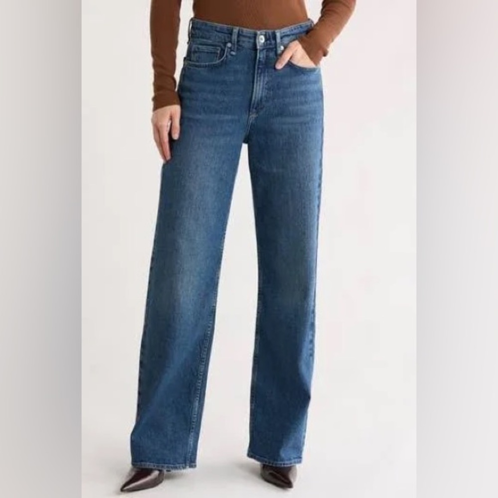 Rag and Bone Lori Mid-Rise Wide Leg Jean